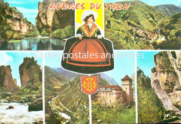 Cartes postales anciennes > CARTES POSTALES > carte postale ancienne > cartes-postales-ancienne.com Occitanie Lozere Sainte Enimie