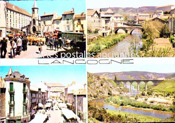 Cartes postales anciennes > CARTES POSTALES > carte postale ancienne > cartes-postales-ancienne.com Occitanie Lozere Langogne