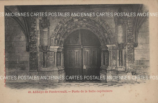 Cartes postales anciennes > CARTES POSTALES > carte postale ancienne > cartes-postales-ancienne.com Pays de la loire Maine et loire Fontevraud-l'Abbaye