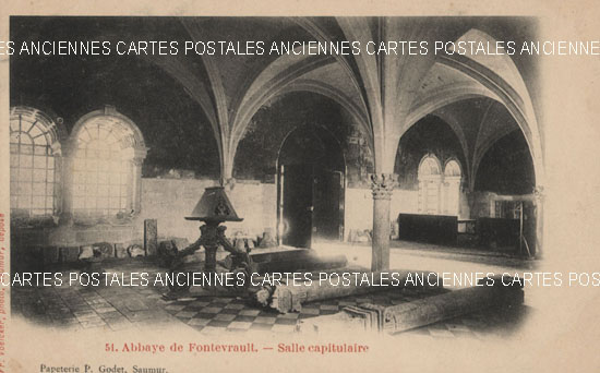 Cartes postales anciennes > CARTES POSTALES > carte postale ancienne > cartes-postales-ancienne.com Pays de la loire Maine et loire Fontevraud-l'Abbaye