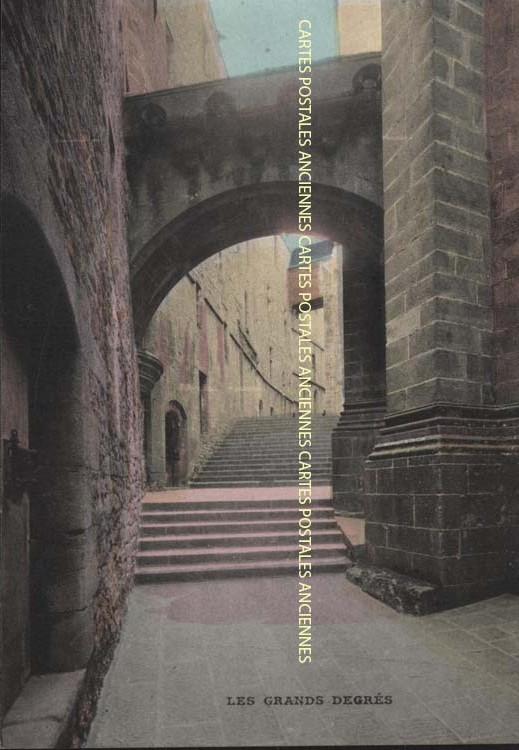 Cartes postales anciennes > CARTES POSTALES > carte postale ancienne > cartes-postales-ancienne.com Normandie Manche Le Mont Saint Michel
