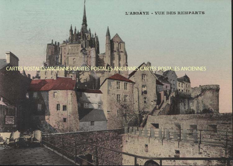 Cartes postales anciennes > CARTES POSTALES > carte postale ancienne > cartes-postales-ancienne.com Normandie Manche Le Mont Saint Michel