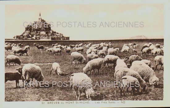 Cartes postales anciennes > CARTES POSTALES > carte postale ancienne > cartes-postales-ancienne.com Normandie Manche Le Mont Saint Michel