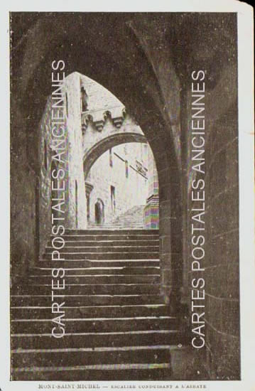Cartes postales anciennes > CARTES POSTALES > carte postale ancienne > cartes-postales-ancienne.com Normandie Manche Le Mont Saint Michel