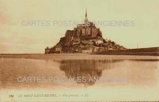 Cartes postales anciennes > CARTES POSTALES > carte postale ancienne > cartes-postales-ancienne.com Normandie Manche Le Mont Saint Michel