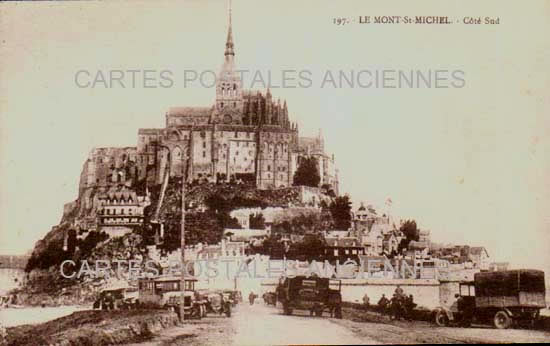 Cartes postales anciennes > CARTES POSTALES > carte postale ancienne > cartes-postales-ancienne.com Normandie Manche Le Mont Saint Michel