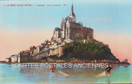 Cartes postales anciennes > CARTES POSTALES > carte postale ancienne > cartes-postales-ancienne.com Normandie Manche Le Mont Saint Michel