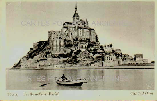 Cartes postales anciennes > CARTES POSTALES > carte postale ancienne > cartes-postales-ancienne.com Normandie Manche Le Mont Saint Michel