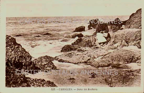 Cartes postales anciennes > CARTES POSTALES > carte postale ancienne > cartes-postales-ancienne.com Normandie Manche Carolles