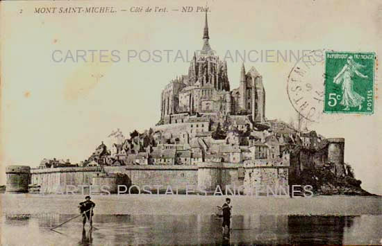 Cartes postales anciennes > CARTES POSTALES > carte postale ancienne > cartes-postales-ancienne.com Normandie Manche Le Mont Saint Michel