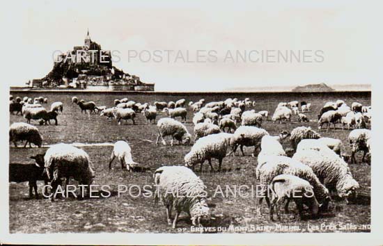 Cartes postales anciennes > CARTES POSTALES > carte postale ancienne > cartes-postales-ancienne.com Normandie Manche Le Mont Saint Michel