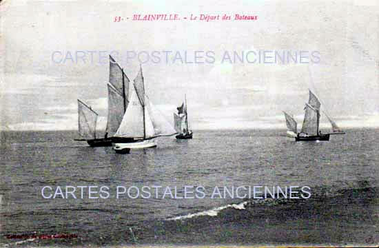 Cartes postales anciennes > CARTES POSTALES > carte postale ancienne > cartes-postales-ancienne.com Normandie Manche Blainville Sur Mer