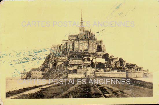 Cartes postales anciennes > CARTES POSTALES > carte postale ancienne > cartes-postales-ancienne.com Normandie Manche Le Mont Saint Michel