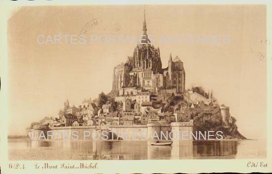 Cartes postales anciennes > CARTES POSTALES > carte postale ancienne > cartes-postales-ancienne.com Normandie Manche Le Mont Saint Michel