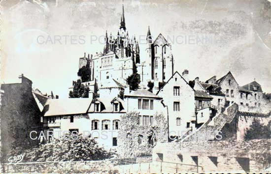 Cartes postales anciennes > CARTES POSTALES > carte postale ancienne > cartes-postales-ancienne.com Normandie Manche Le Mont Saint Michel