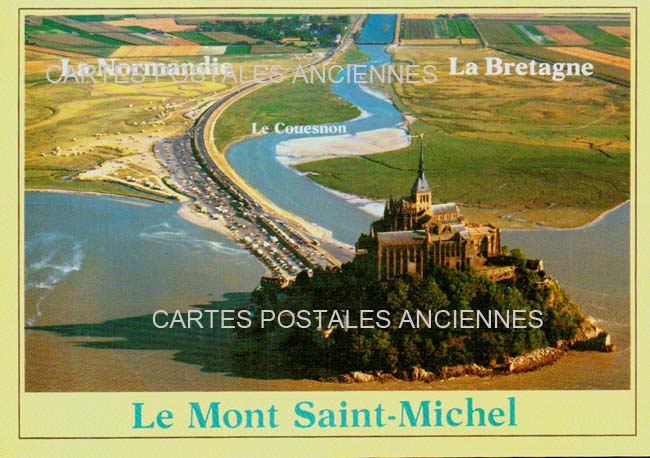 Cartes postales anciennes > CARTES POSTALES > carte postale ancienne > cartes-postales-ancienne.com Normandie Manche Le Mont Saint Michel