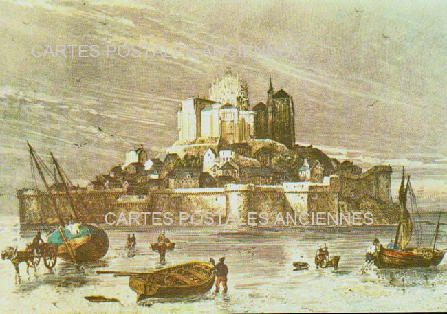 Cartes postales anciennes > CARTES POSTALES > carte postale ancienne > cartes-postales-ancienne.com Normandie Manche Le Mont Saint Michel