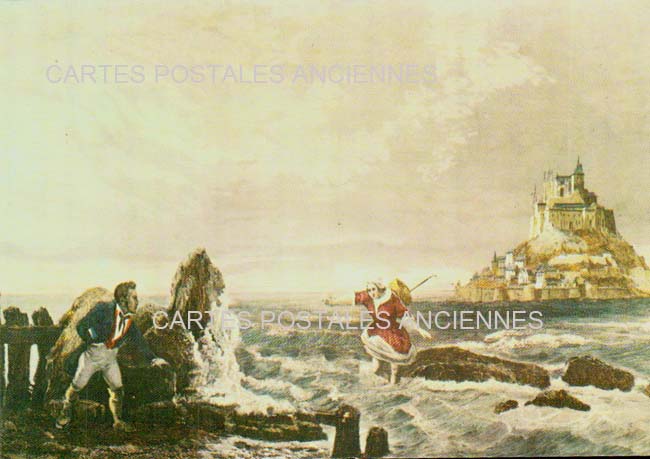 Cartes postales anciennes > CARTES POSTALES > carte postale ancienne > cartes-postales-ancienne.com Normandie Manche Le Mont Saint Michel