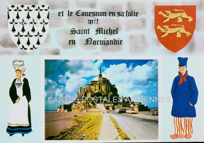Cartes postales anciennes > CARTES POSTALES > carte postale ancienne > cartes-postales-ancienne.com Normandie Manche Le Mont Saint Michel