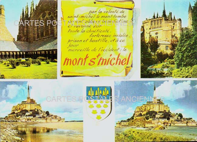 Cartes postales anciennes > CARTES POSTALES > carte postale ancienne > cartes-postales-ancienne.com Normandie Manche Le Mont Saint Michel