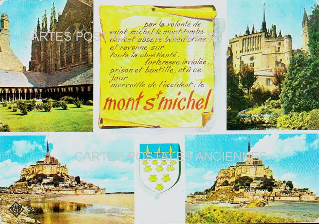 Cartes postales anciennes > CARTES POSTALES > carte postale ancienne > cartes-postales-ancienne.com Normandie Manche Le Mont Saint Michel