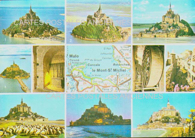 Cartes postales anciennes > CARTES POSTALES > carte postale ancienne > cartes-postales-ancienne.com Normandie Manche Le Mont Saint Michel