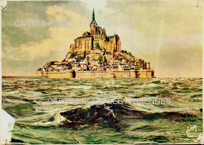 Cartes postales anciennes > CARTES POSTALES > carte postale ancienne > cartes-postales-ancienne.com Normandie Manche Le Mont Saint Michel
