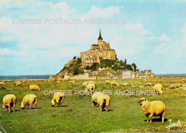 Cartes postales anciennes > CARTES POSTALES > carte postale ancienne > cartes-postales-ancienne.com Normandie Manche Le Mont Saint Michel