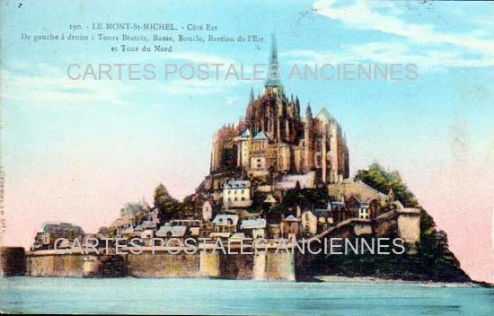 Cartes postales anciennes > CARTES POSTALES > carte postale ancienne > cartes-postales-ancienne.com Normandie Manche Le Mont Saint Michel