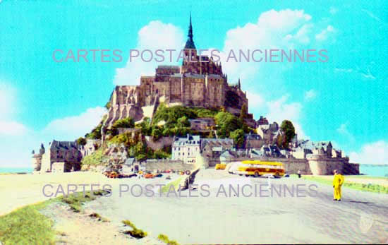 Cartes postales anciennes > CARTES POSTALES > carte postale ancienne > cartes-postales-ancienne.com Normandie Manche Le Mont Saint Michel