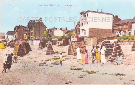 Cartes postales anciennes > CARTES POSTALES > carte postale ancienne > cartes-postales-ancienne.com Normandie Manche Agon Coutainville