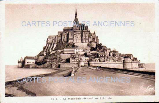 Cartes postales anciennes > CARTES POSTALES > carte postale ancienne > cartes-postales-ancienne.com Normandie Manche Le Mont Saint Michel