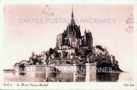 Cartes postales anciennes > CARTES POSTALES > carte postale ancienne > cartes-postales-ancienne.com Normandie Manche Le Mont Saint Michel