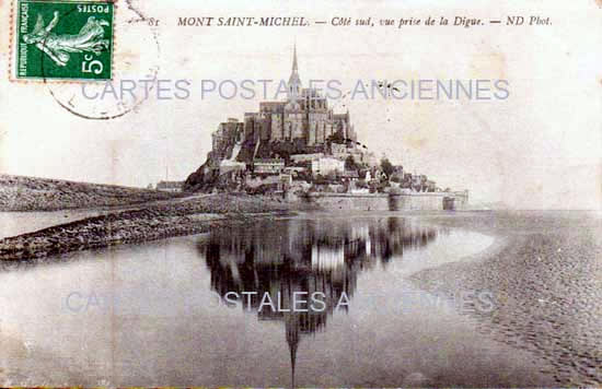 Cartes postales anciennes > CARTES POSTALES > carte postale ancienne > cartes-postales-ancienne.com Normandie Manche Le Mont Saint Michel