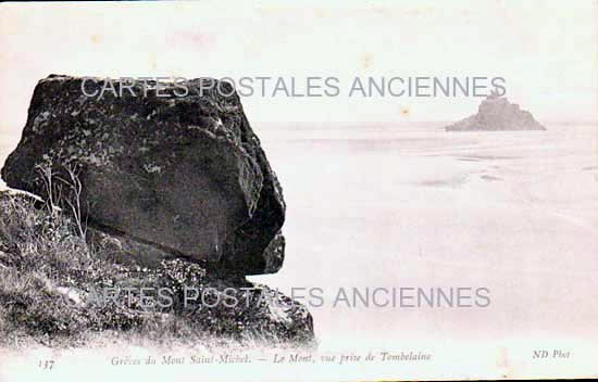 Cartes postales anciennes > CARTES POSTALES > carte postale ancienne > cartes-postales-ancienne.com Normandie Manche Le Mont Saint Michel