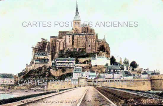 Cartes postales anciennes > CARTES POSTALES > carte postale ancienne > cartes-postales-ancienne.com Normandie Manche Le Mont Saint Michel