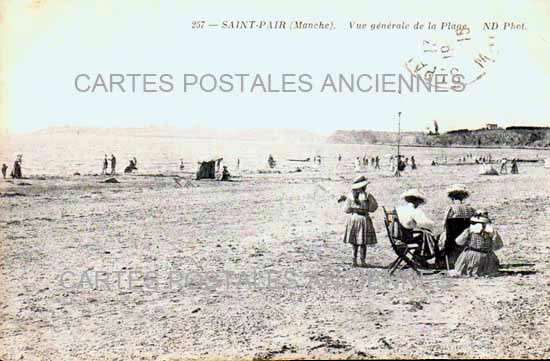 Cartes postales anciennes > CARTES POSTALES > carte postale ancienne > cartes-postales-ancienne.com Normandie Manche Saint Pair Sur Mer