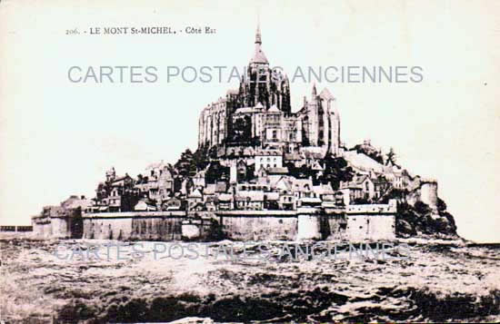 Cartes postales anciennes > CARTES POSTALES > carte postale ancienne > cartes-postales-ancienne.com Normandie Manche Le Mont Saint Michel