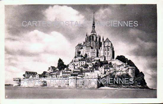 Cartes postales anciennes > CARTES POSTALES > carte postale ancienne > cartes-postales-ancienne.com Normandie Manche Le Mont Saint Michel