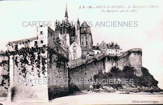 Cartes postales anciennes > CARTES POSTALES > carte postale ancienne > cartes-postales-ancienne.com Normandie Manche Le Mont Saint Michel