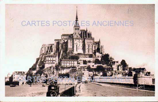Cartes postales anciennes > CARTES POSTALES > carte postale ancienne > cartes-postales-ancienne.com Normandie Manche Le Mont Saint Michel