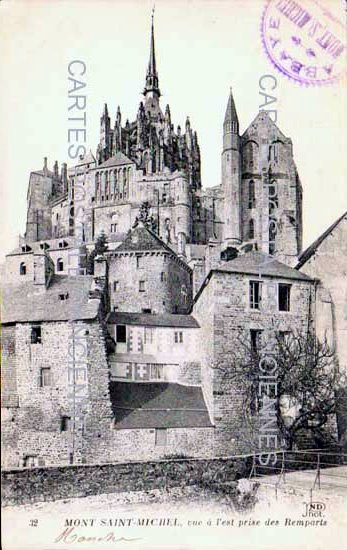 Cartes postales anciennes > CARTES POSTALES > carte postale ancienne > cartes-postales-ancienne.com Normandie Manche Le Mont Saint Michel