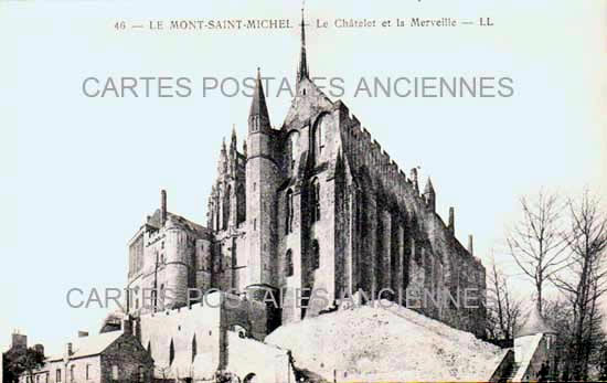 Cartes postales anciennes > CARTES POSTALES > carte postale ancienne > cartes-postales-ancienne.com Normandie Manche Le Mont Saint Michel