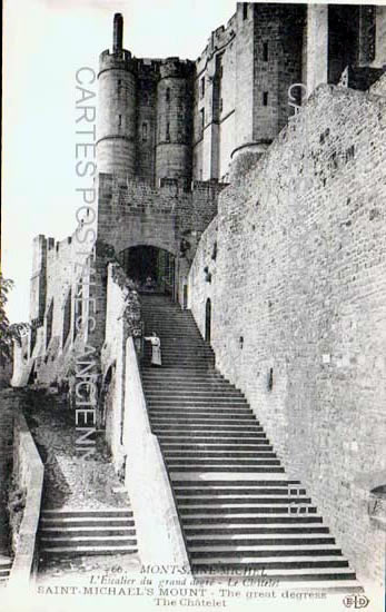 Cartes postales anciennes > CARTES POSTALES > carte postale ancienne > cartes-postales-ancienne.com Normandie Manche Le Mont Saint Michel