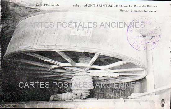 Cartes postales anciennes > CARTES POSTALES > carte postale ancienne > cartes-postales-ancienne.com Normandie Manche Le Mont Saint Michel