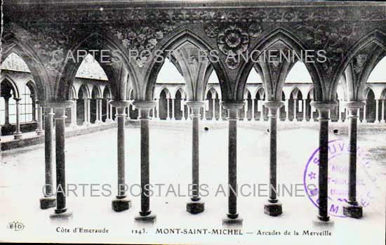 Cartes postales anciennes > CARTES POSTALES > carte postale ancienne > cartes-postales-ancienne.com Normandie Manche Le Mont Saint Michel