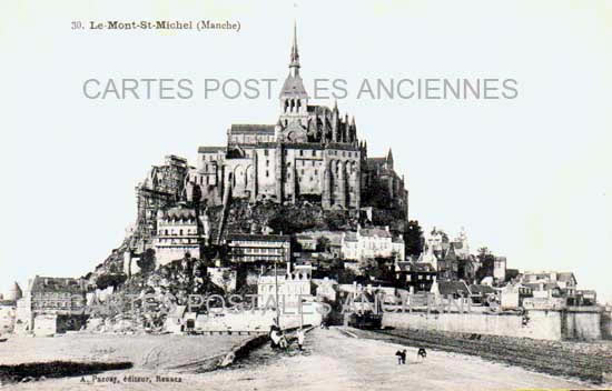 Cartes postales anciennes > CARTES POSTALES > carte postale ancienne > cartes-postales-ancienne.com Normandie Manche Le Mont Saint Michel