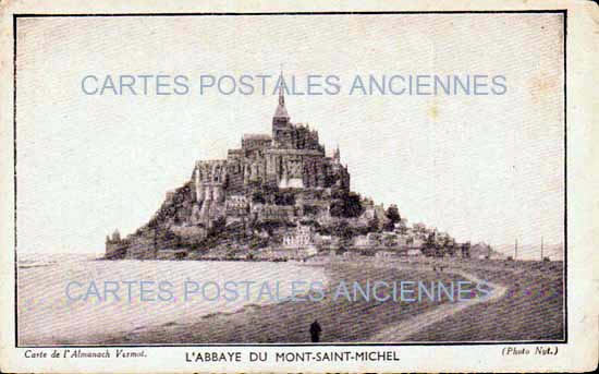 Cartes postales anciennes > CARTES POSTALES > carte postale ancienne > cartes-postales-ancienne.com Normandie Manche Le Mont Saint Michel