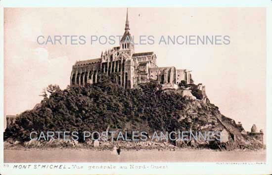 Cartes postales anciennes > CARTES POSTALES > carte postale ancienne > cartes-postales-ancienne.com Normandie Manche Le Mont Saint Michel