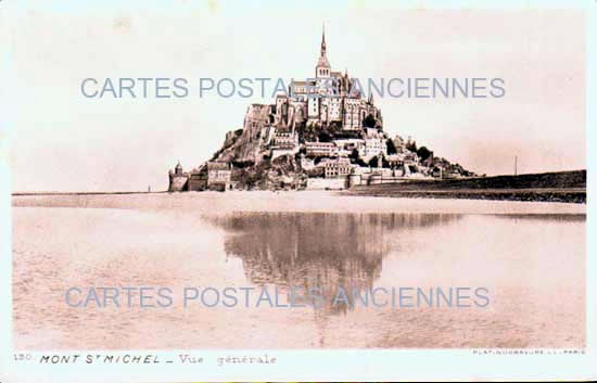 Cartes postales anciennes > CARTES POSTALES > carte postale ancienne > cartes-postales-ancienne.com Normandie Manche Le Mont Saint Michel
